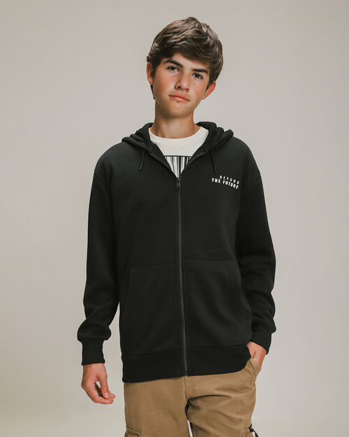 Sudadera Abierta Con Hoodie